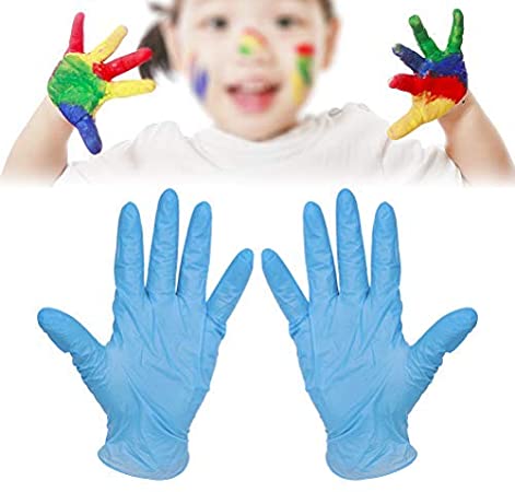 guantes de latex azules infantiles