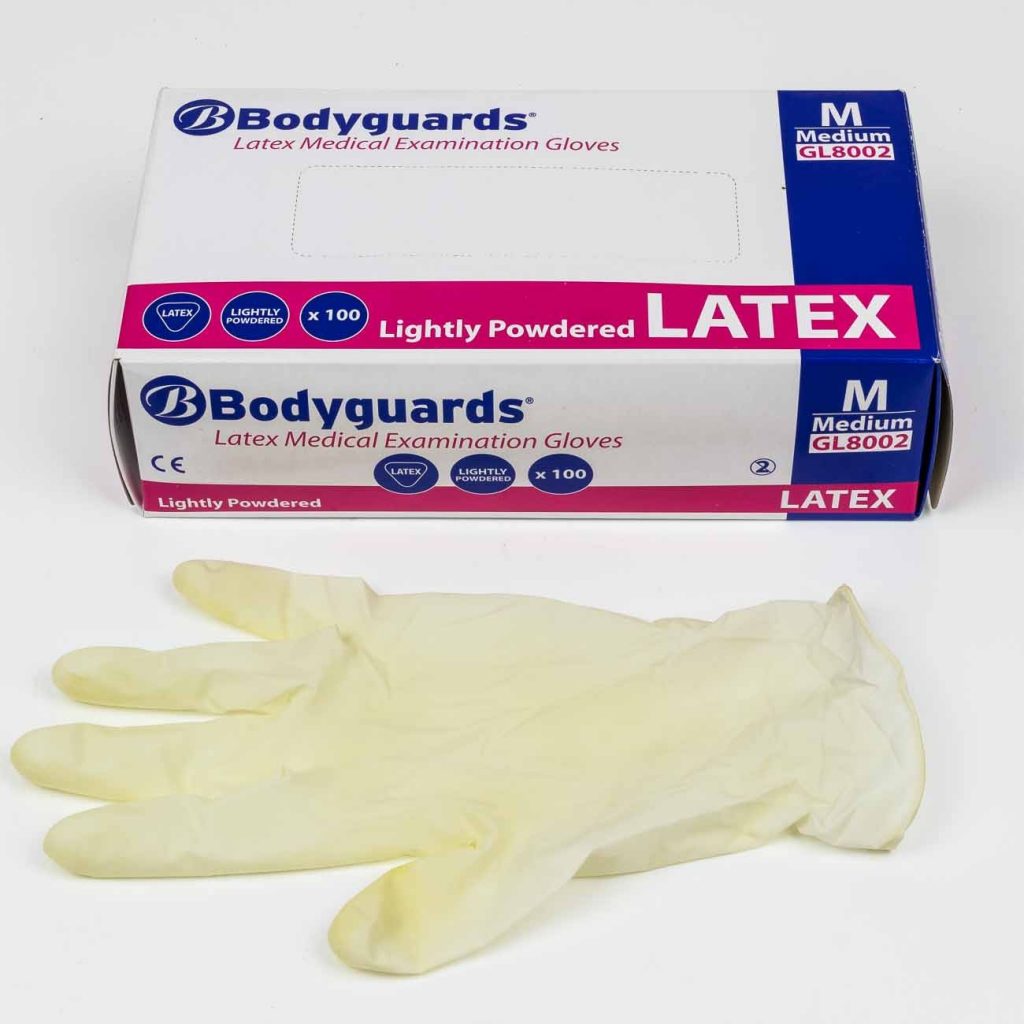 caja de guantes de latex desechables